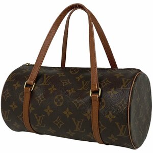 ルイ・ヴィトン Louis Vuitton パピヨン 26 筒型 旧旧型 ハンドバッグ モノグラム ブラウン M51366 レディース 【中古】