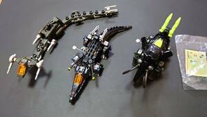 完成品 旧ゾイド 3点 スネークス KROC(海外版バリゲーター) ツインホーン(暗黒軍仕様) ZOIDS