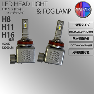 iQ アイキュー KGJ10 NGJ10 H8 H11 H16 LED フォグランプ 12V 30W 一体型 高輝度LED 防水対応