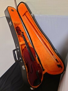 24022908 バイオリン ヴァイオリン 弦楽器 メーカー不明 Violin クラシック オーケストラ ハードケース付き ジャンク品