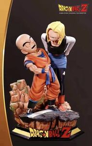 【送料無料】ドラゴンボール クリリン&人造人間18号　塗装済み完成品　フィギュア 1／4スケール