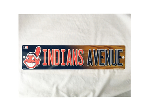 クリーブランド インディアンス Cleveland Indians ストリートサインプレート ストリートサインボード NFL メジャーリーグ RICO 2846