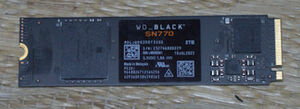 WESTERN DIGITAL WD Black SN770（NVMe Gen4） SSD 2TB WDS200T3X0E