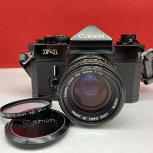 □ Canon F-1 フィルムカメラ 一眼レフカメラ ボディ FD 50mm F1.4 S.S.C. レンズ シャッター、露出計OK キャノン