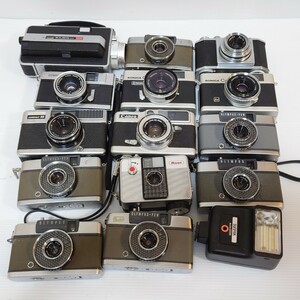 ｃ４）１円〜　ジャンクカメラまとめ売り　金属　機械　メタル OLYMPUS KONICA Canon フィルムカメラ　レンジファインダー　ハーフカメラ