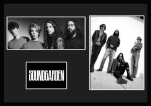 10種類!Soundgarden/サウンドガーデン/ROCK/ロックバンドグループ/証明書付きフレーム/BW/モノクロ/ディスプレイ(10-3W)