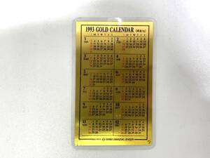 11926★田中貴金属 純金 1g ゴールドカレンダー 1993年 TANAKA KIKINZOKU JEWELRY 田中貴金属 Gold calendar K24 24金 1g ミニカレンダー