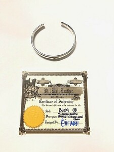 Bill Wall Leather ビルウォールレザー BWL シルバー ゴールド 100％本物 ”C"CROSS BANGLE W/18K ゴールド クロス すぐに納品できます