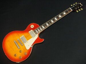 FERNANDES Burny バーニー RLG-55 フレイムメイプルトップ マホガニー セットネック レスポールスタンダード LP チェリーサンバースト