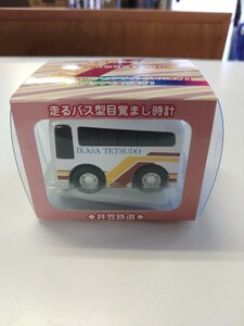 レア 井笠鉄道 走るバス型目覚まし時計 未使用　開封済 ミニカー プルバックカー