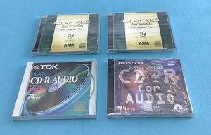 音楽用CD-R 74分【未開封】Thats CDR CDR-A74CP 1枚 TDK CD-RXA74 1枚 AXIA CD-R PRO for Audio 2枚 計4枚セット
