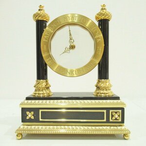 ジャンク品 Franklin Mint FABERGE MYSTERY フランクリンミント ファベルジェ 1988年 ミステリー時計 ブラック×ゴールド