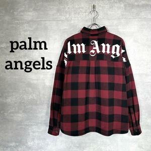 『palm angels』 パームエンジェルス (44) スナップ ネルシャツ