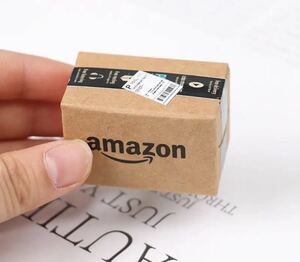 3個セット　新品　ミニチュア　Amazon box アマゾン　ダンボール　箱　ドールハウスに 宅配　梱包　1/12スケール