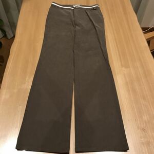 【中古送料無料】クレージュ　courreges 40 11号　コーデュロイ　ストレッチ有りではきやすい　茶グレー系