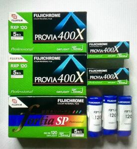 FUJIFILM FUJICHROME PROVIA 400X-120-12本FoetiaSP限定品120を8本　　全部で20本