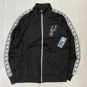 USA正規品 【S】 NBA公式ライセンスアイテム UNK サンアントニオ スパーズ Spurs ジップアップ ウォームアップ トラックジャケット