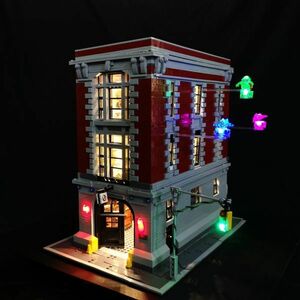 MOC LEGO レゴ 75827 互換 ゴーストバスターズHQ 消防署本部 LED ライト キット DL061