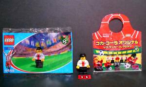 LEGO 4448 コカコーラ サッカー コレクション DF.3 ディフェンス 選手 レゴ 背番号 シール ミニフィグ 2002年 ブロック フィギュア 非売品