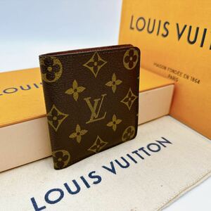 2765【ほぼ極美品】LOUIS VUITTON ルイヴィトン モノグラム ポルトビエ6 カルトクレディ 二つ折り財布 札入れ ウォレット M60929/882AN