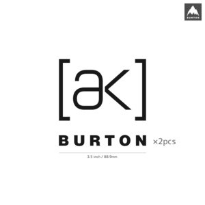 【BURTON】バートン★41★AK★ダイカットステッカー★切抜きステッカー★2枚入り★3.5インチ★8.8cm