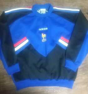 [値下げ交渉] 1994-1995年 フランス代表 トレーニング スウェットトップ adidas 検)FRANCE LE BLEU SWEAT TOP SHIRT WORLD CUP CANTONA Y2K