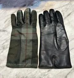 ポールスミス コレクション タータンチェック ラムレザー 手袋 イタリア製