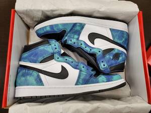 WMNS AIR JORDAN 1 HIGH OG Tie-Dye （エアジョーダン1 タイダイ） US 11.5　28.5㎝