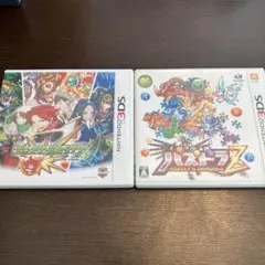 3DS 2本セット モンスターストライク+パズドラZ 人気アクションパズルRPG