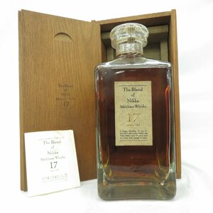 【未開栓】NIKKA ニッカ ザ・ブレンド・オブ・ニッカ 17年 モルトベース ウイスキー 660ml 45％ 木箱/冊子付 11570692 0514