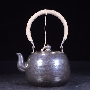  ▽鴻▽銀瓶・湯沸・提梁壺・煎茶道具 時代物 中国古美術 骨董品