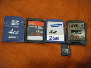 ●SDHCメモリーカード 8GB 4GB　/SDカード　2GB　マイクロSDカード　16GB●