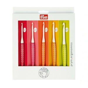 Prym プリム エルゴノミック かぎ針セット 3.5 / 4.0 / 4.5 / 5.0 / 6.0mm 5本セット