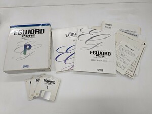 0604u0106　EGWORD PURE Version 1.0 for Macintosh 日本語ワードプロセッサ イージーワードピュア レトロ
