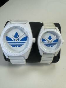 Ｌ404　腕時計　adidas/アディダス　2本セット　SANTIAGO/サンティアゴ　ADH2704/ADH2807 ブルー×ホワイト　3針　アナログ　ラウンド