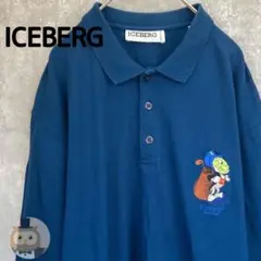 【イタリア製】ICEBERG 長袖 ポロシャツ ピノキオ ジミニークリケット