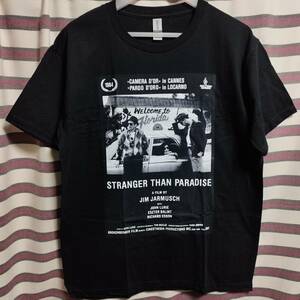 映画『ストレンジャーザンパラダイス Stranger Than Paradise 』A BIGプリントTシャツ 黒Lサイズ 送料無料/新品　ジムジャームッシュ