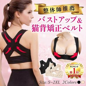 15肌XL/ 猫背矯正ベルト 女性 下着 姿勢矯正 バストアップブラ グッズ 巻き肩 背筋矯正ベルト 背中サポーター 猫背を治す方法 肩こり解消