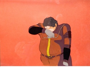 なつかしの名作アニメ　松本零士さん原作「宇宙戦艦ヤマト」　泣きだすガンツ◇セル画です