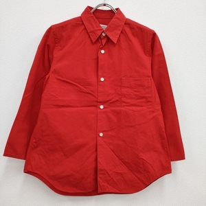 robe de chambre COMME des GARCONS カフレスシャツ 長袖シャツ AD2000 レッド ローブドシャンブル コムデギャルソン 4-0308M 221608