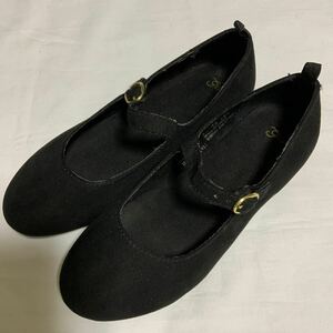 ジュニア　靴　ブラック　22㎝