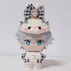 ハンドメイド・１６ｃｍぬい用・ウサちゃんコーデ・あんスタ・ぬい服・黒・ブラック