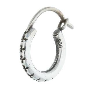 クロムハーツ Chrome Hearts HOOP TFL SML フープシルバーピアス 中古 OS06