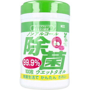 まとめ得 ノンアルコール除菌 ウエットタオル 本体 100枚入 x [5個] /k