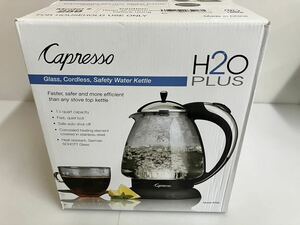 （MM-28）未使用品　 丸見えガラス カプレッソ 電気ケトル やかん 電気ポット Capresso Glass Electric Kettle H2O PLUS 259 