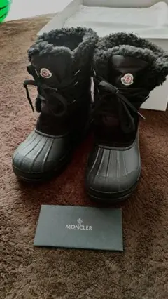 新品‼️MONCLER モンクレール キッズ ブーツ ブラック 黒色