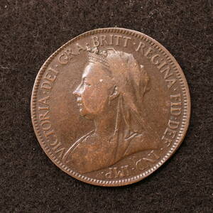 イギリス ヴィクトリア女王 1/2ペニー銅貨（1897）[E3730]コイン