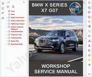 BMW X7 G07 ワークショップマニュアル 整備書 ( 配線図 は別途) 