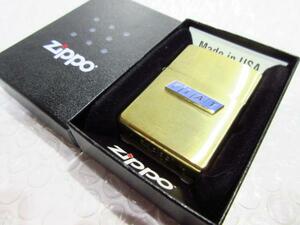 【Spiral】フィアット/エンブレム Zippo・真鍮製ジッポライター・ゴールド【type1】新品/FIAT/