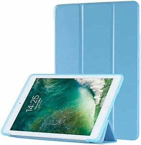 ddice iPadケース 手帳型 iPad Air 第4・5世代 アイパッドカバー シンプル ブック型カバー 三つ折り(iPad Air 第4・5世代, ブルー) 